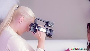 Fabulous pornstars Tina Evil, Micha in Crazy Cunnilingus, Fingering sex clip