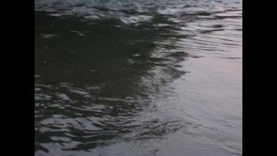 swimming in the river